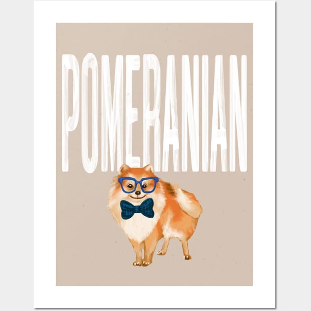 Pomeranian Dog Wall Art by Art Designs